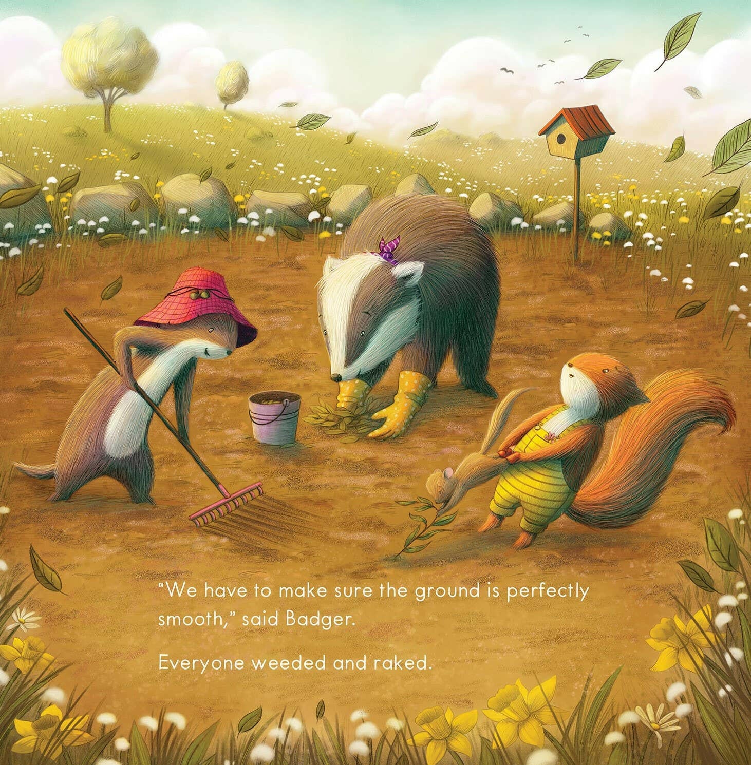 Badger's Perfect Garden Children's Book Sleeping Bear Press