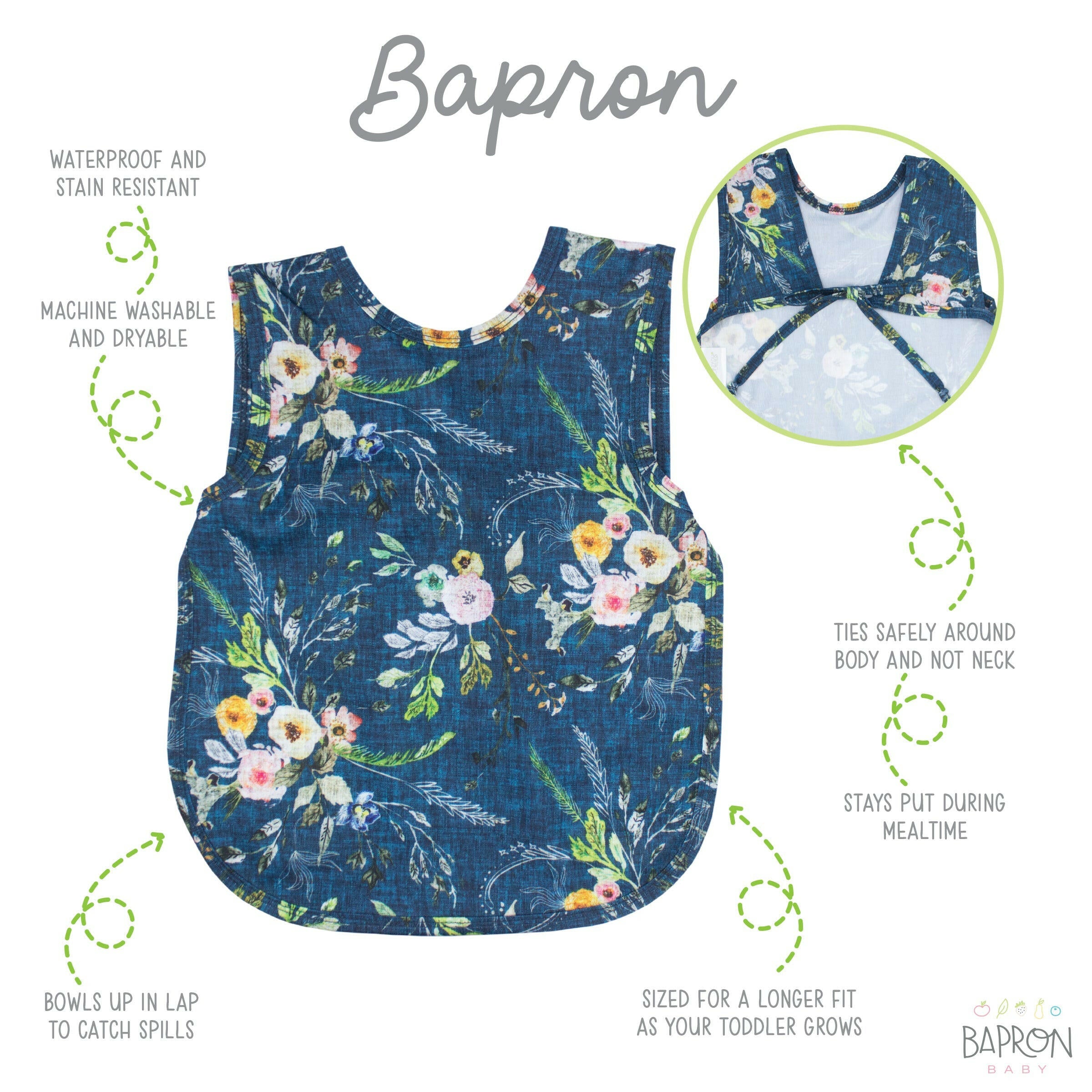 Boho Floral Bapron  BapronBaby