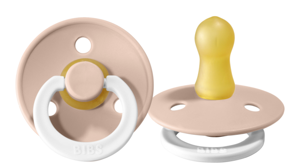 Bibs Pacifier 2 Pk - Blush Night Pacifiers BIBS