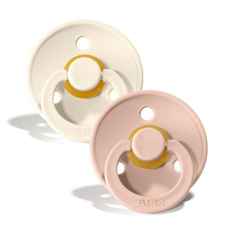 Bibs Pacifier 2 Pk - Blush Night/Ivory Pacifiers BIBS