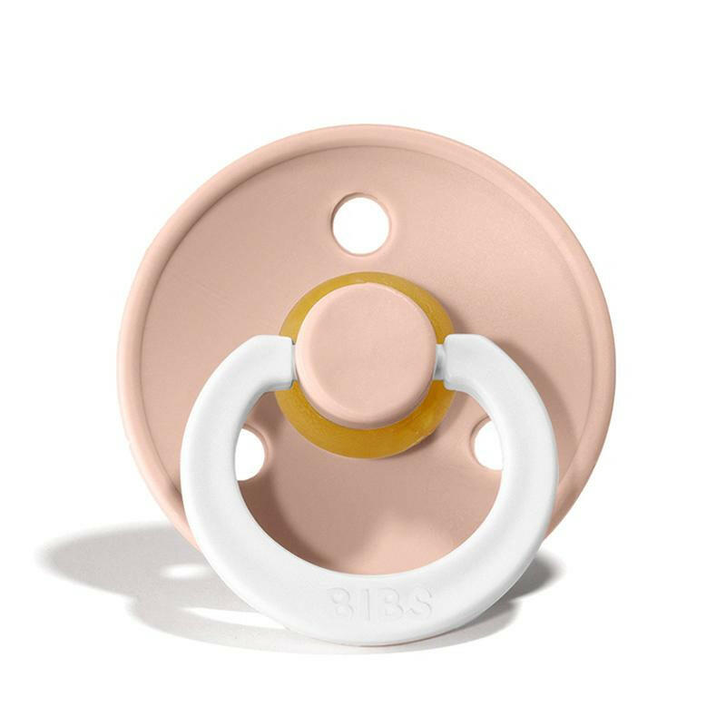 Bibs Pacifier 2 Pk - Blush Night Pacifiers BIBS