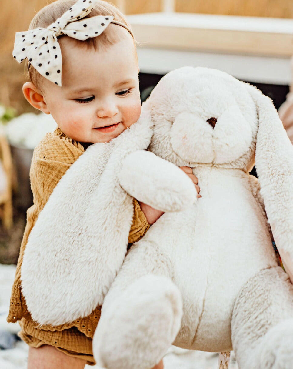 Big Nibble Cream Stuffies Bunnies by the Bay