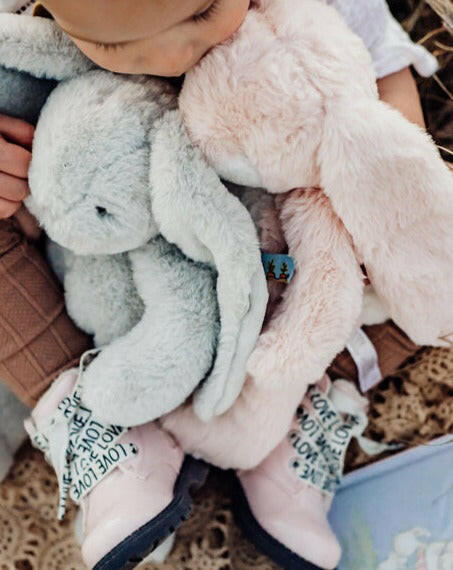 Big Nibble Gray Stuffies Bunnies by the Bay