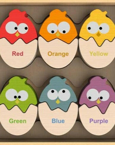 Color N Eggs Bilingual Puzzle Wooden Toys BeginAgain
