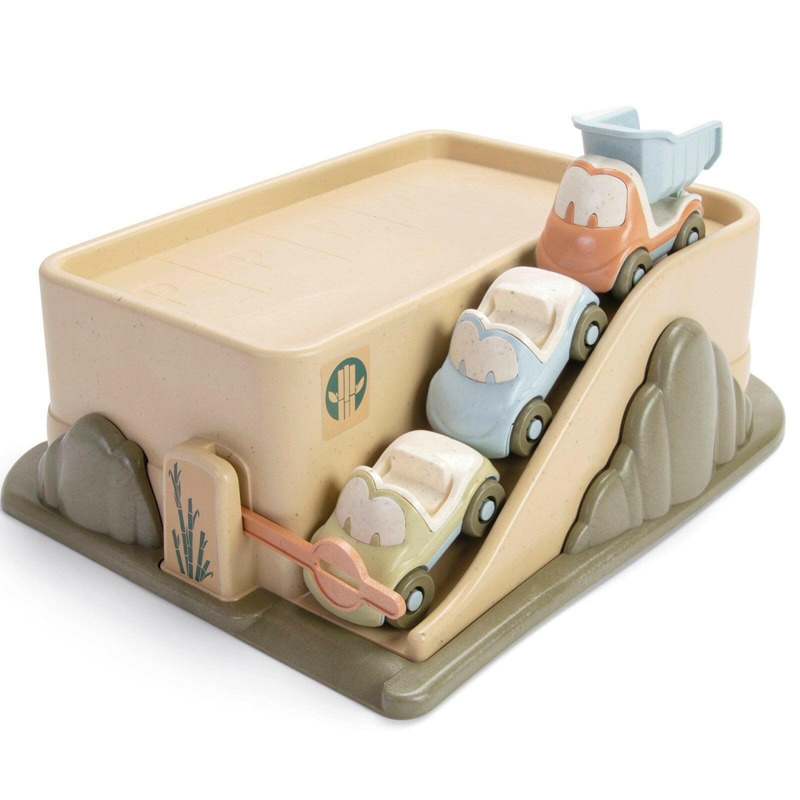 Bio Garage with 3 Cars Kids Toys Dantoy