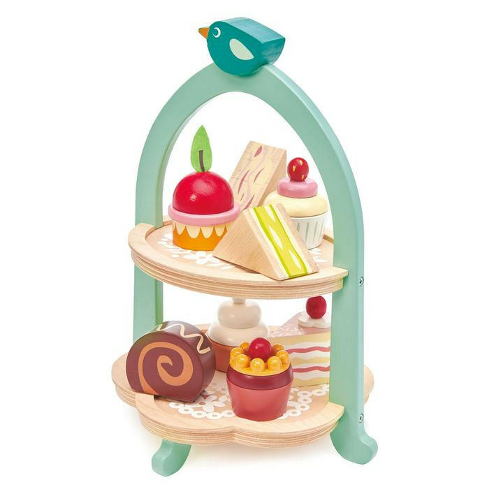 Birdie Afternoon Tea Stand Pretend Play Tender Leaf
