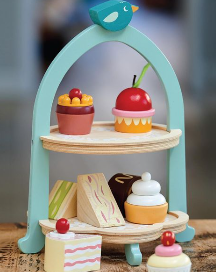Birdie Afternoon Tea Stand Pretend Play Tender Leaf