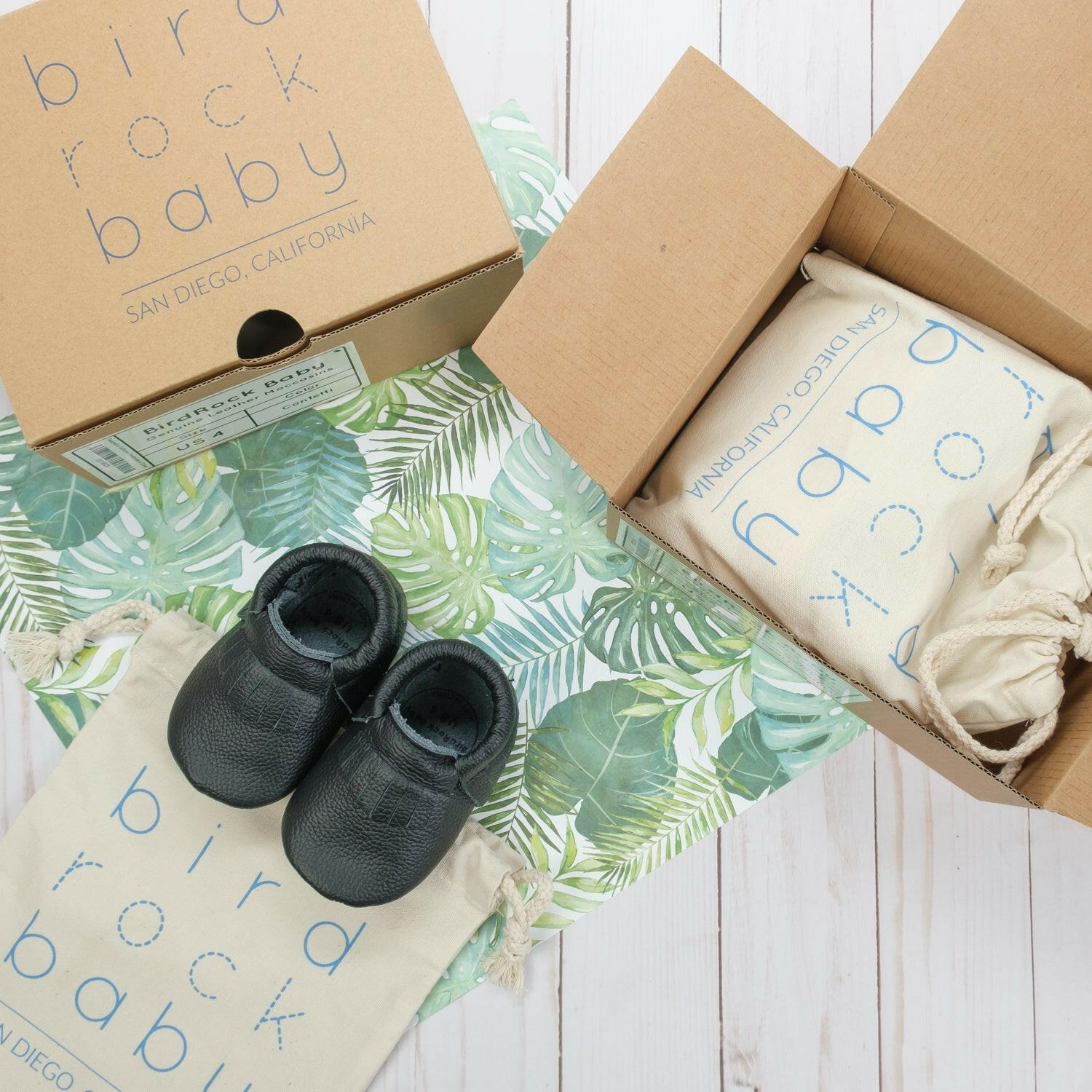 Black Baby Moccasins Baby Moccasins BirdRock Baby