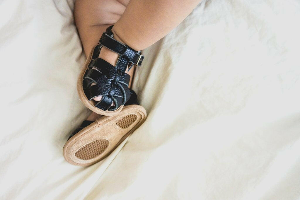 Black Closed Toe Sandal Shoes Little Love Bug Co.