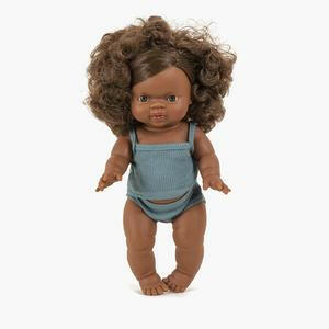 Minikane Ribbed Knit Undie Set - Blue Doll Clothing Minikane