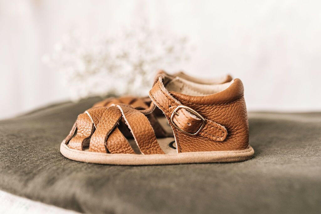 Brown Closed Toe Sandals Shoes Little Love Bug Co.