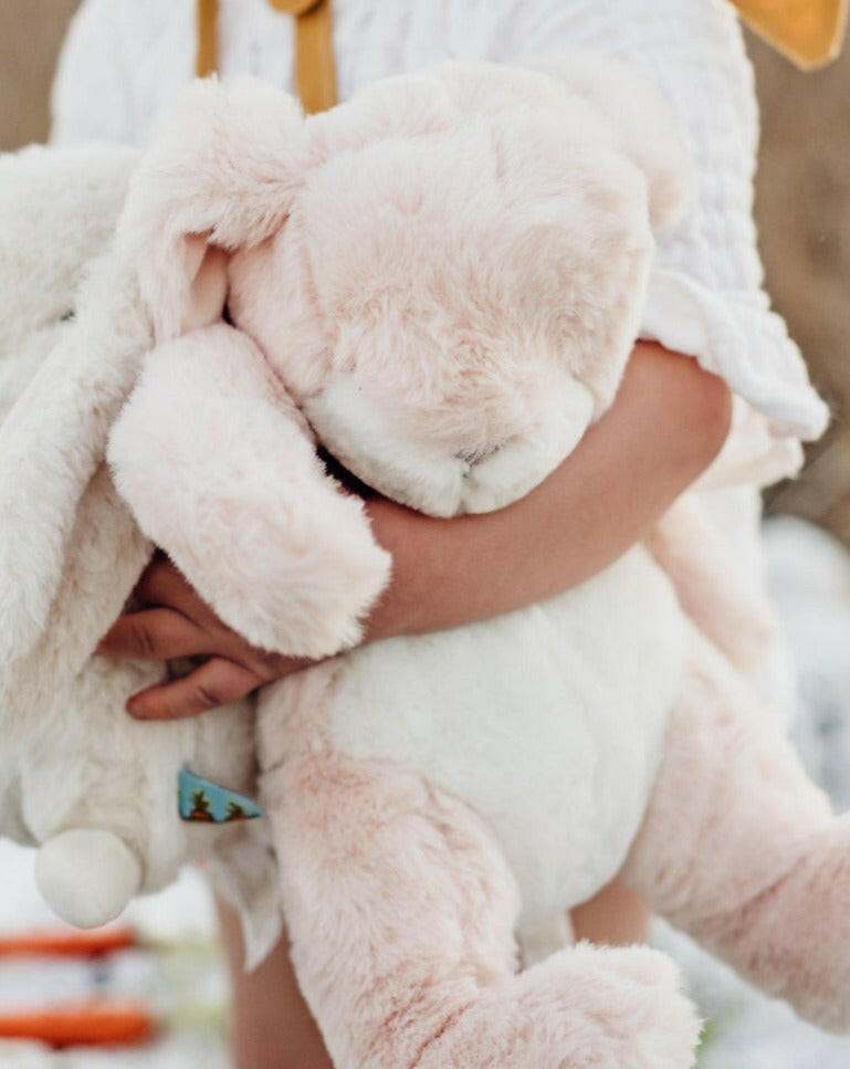 Big Nibble Pink Stuffies Bunnies by the Bay