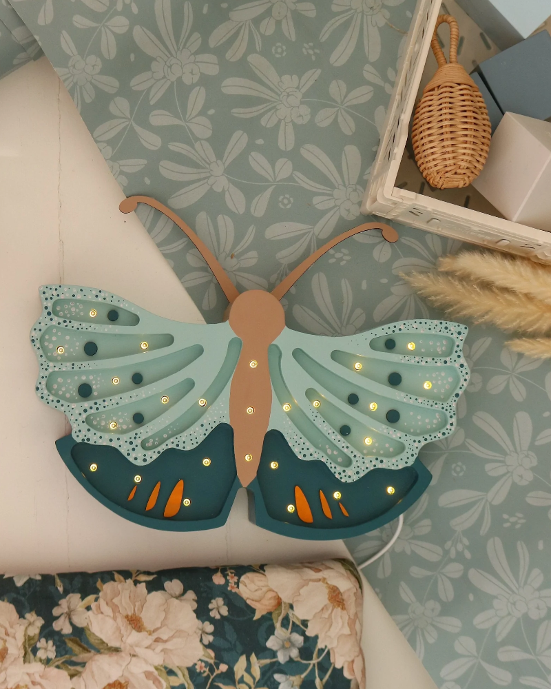 Little Lights Butterfly Lamp Lighting Little Lights Daisy Blue