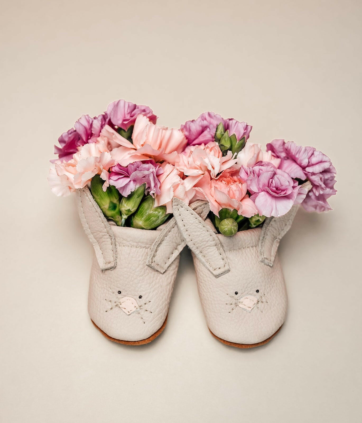 Oyster Bunnies // Cute Critters Leather Shoes Baby and Toddler Bunny Baby Shoes Starry Knight Design