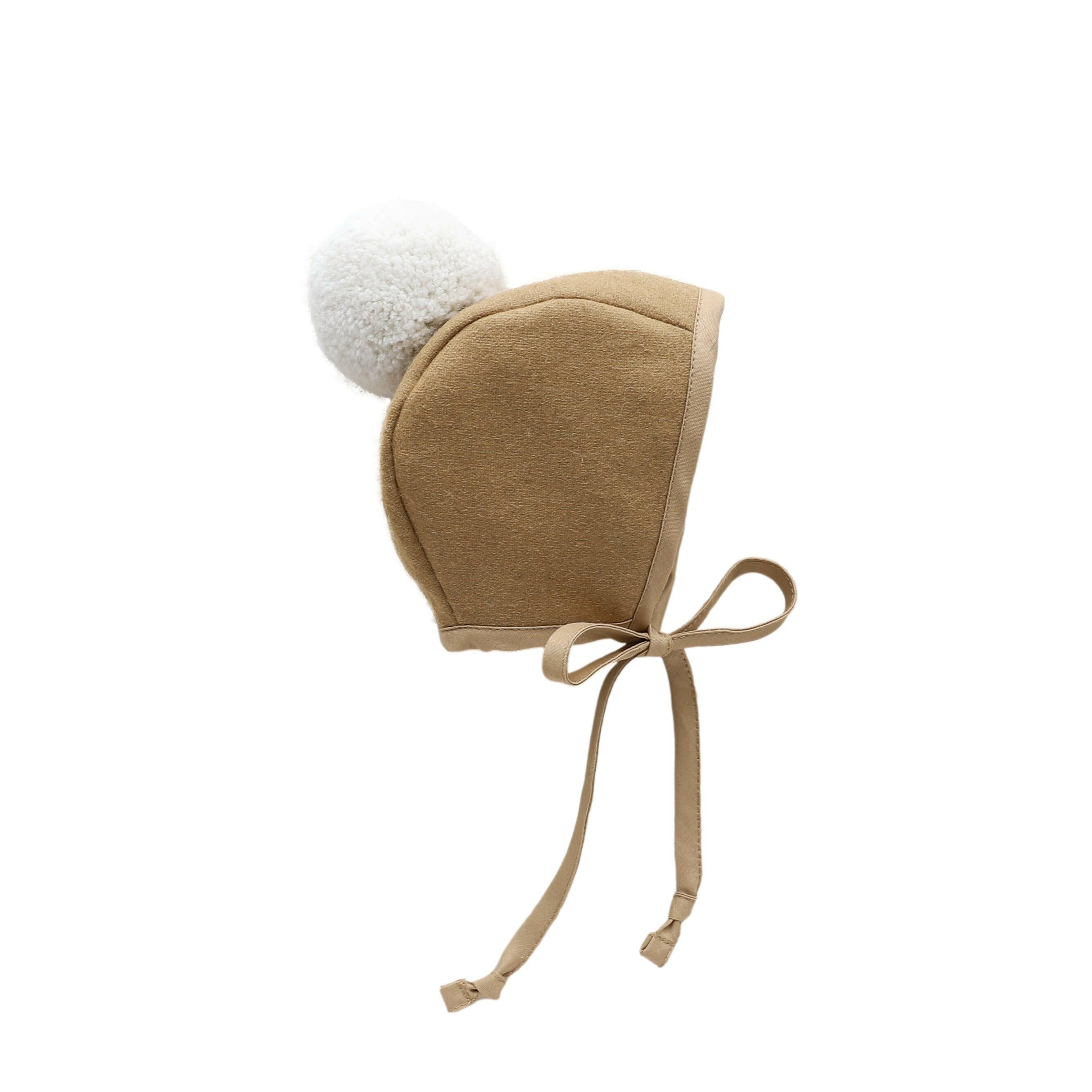 Camel Pom Bonnet Cotton-Lined Bonnets Briar Baby®