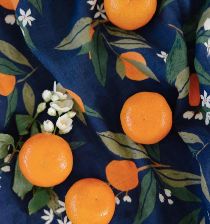 Orange Blossom Swaddle Baby Essentials Clementine Kids