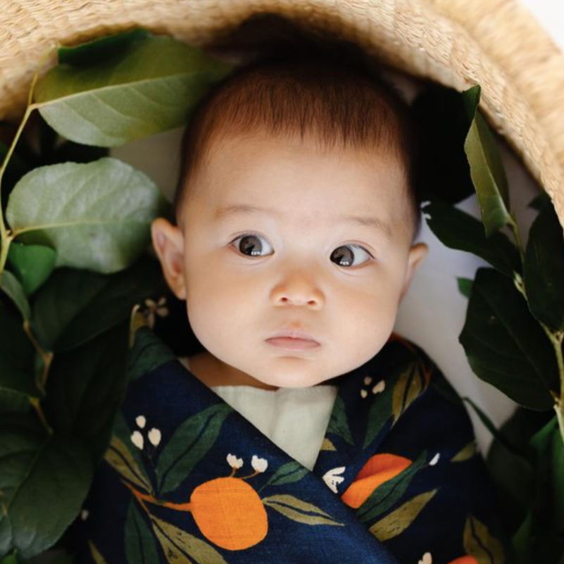 Orange Blossom Swaddle Baby Essentials Clementine Kids