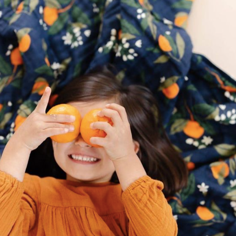 Orange Blossom Quilt Baby Essentials Clementine Kids