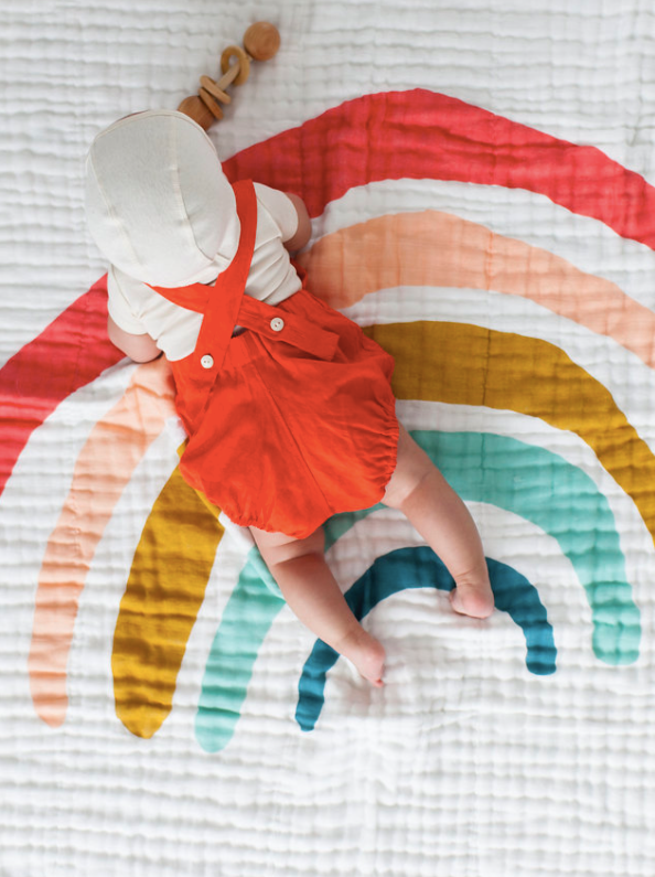Rainbow Quilt Baby Essentials Clementine Kids