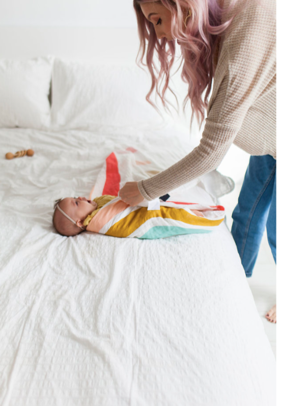 Rainbow Swaddle Baby Essentials Clementine Kids