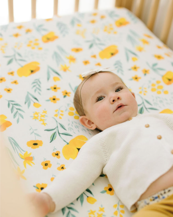 Buttercup Blossom Crib Sheet Baby Essentials Clementine Kids