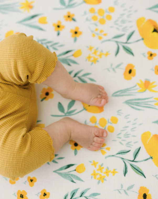 Buttercup Blossom Crib Sheet Baby Essentials Clementine Kids