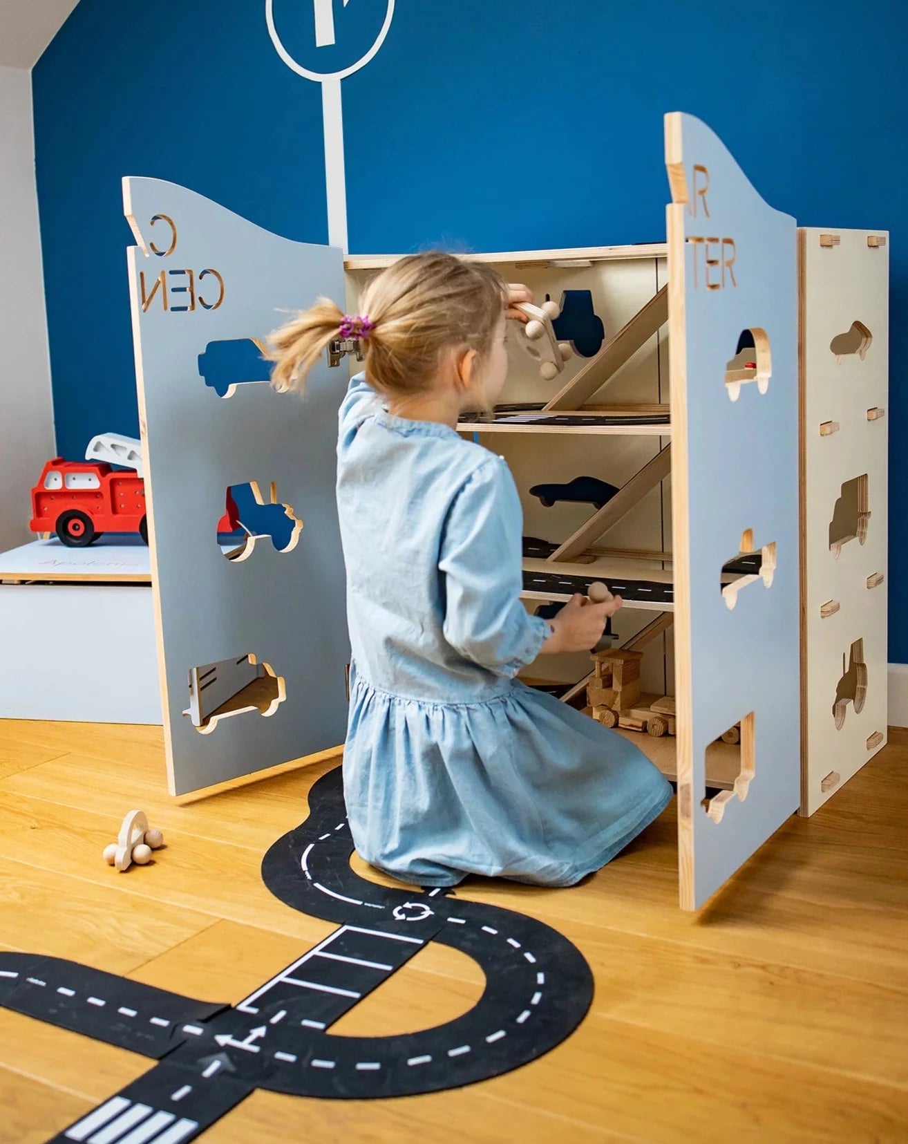 My Mini Car Garage Cabinet Playroom Furniture myminihome