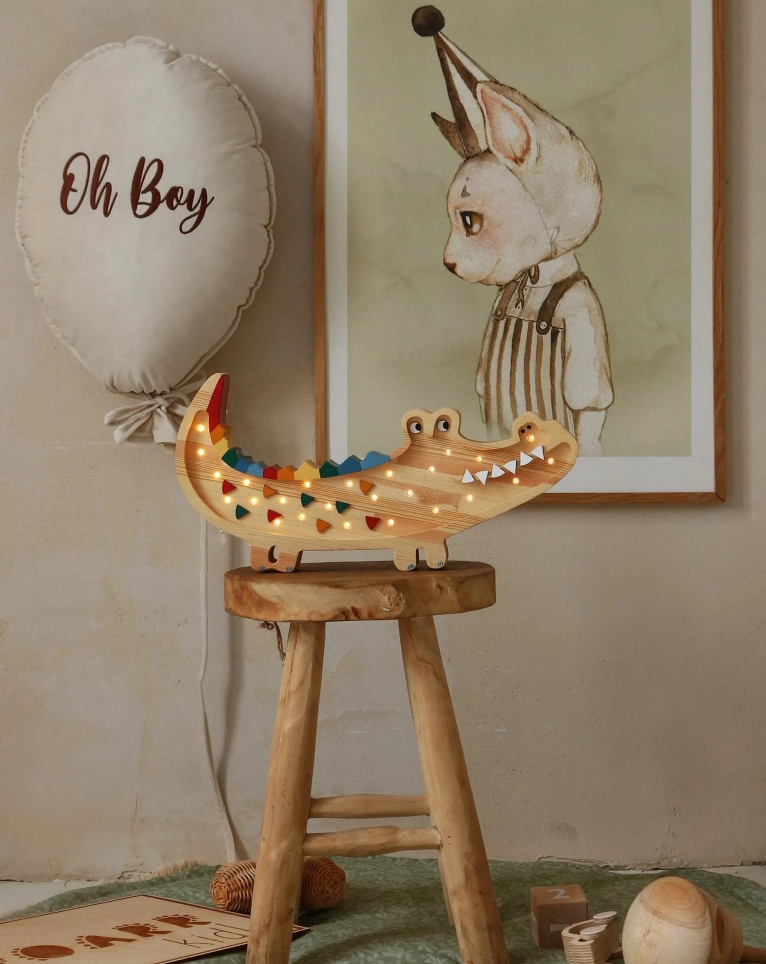 Little Lights Crocodile Lamp Lighting Little Lights