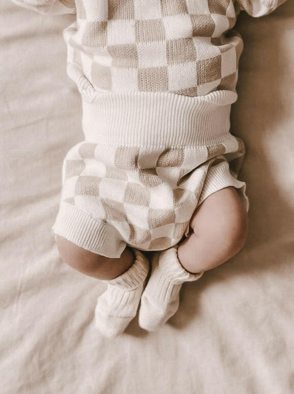 Checkered Jacquard Bloomers  Luna + Luca