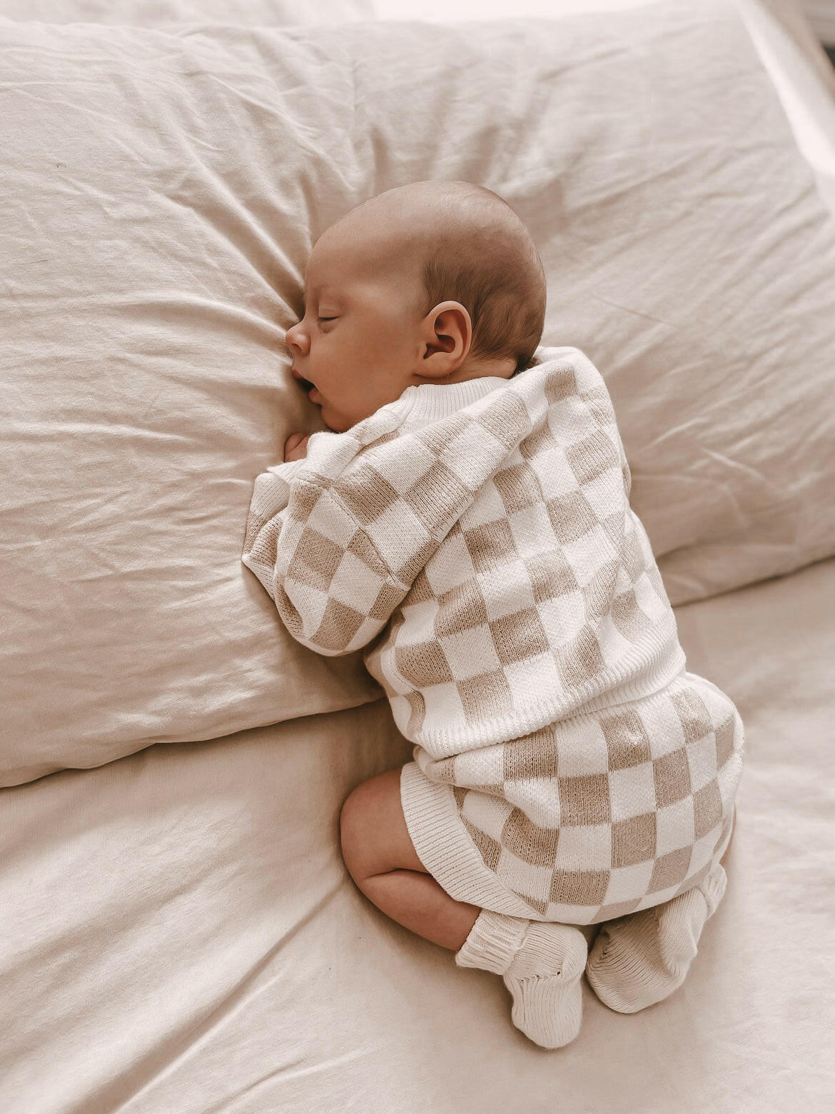 Checkered Jacquard Pullover Sweater Baby & Toddler Clothing Luna + Luca