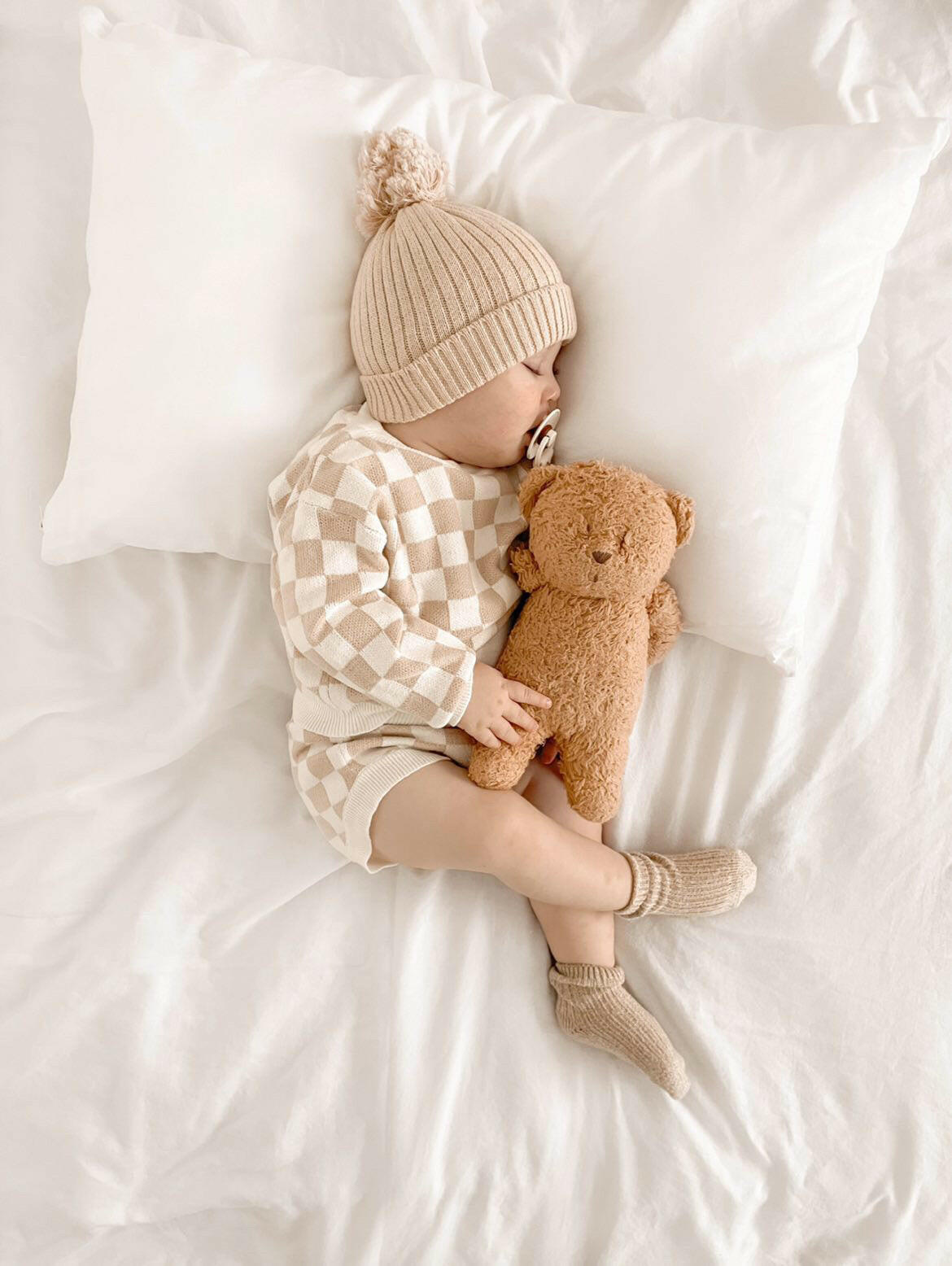 Checkered Jacquard Pullover Sweater Baby & Toddler Clothing Luna + Luca