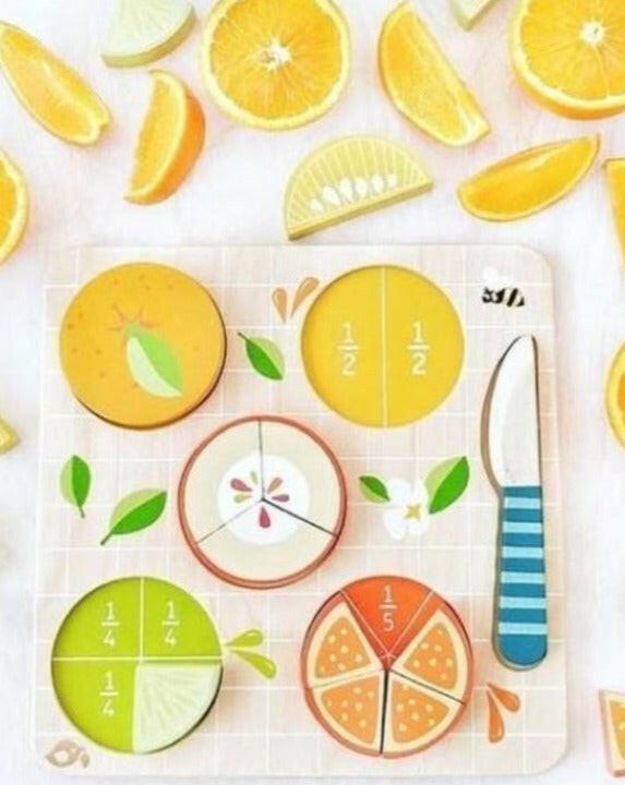 Orange and Lemon Fractions Kids Toys Tender Leaf