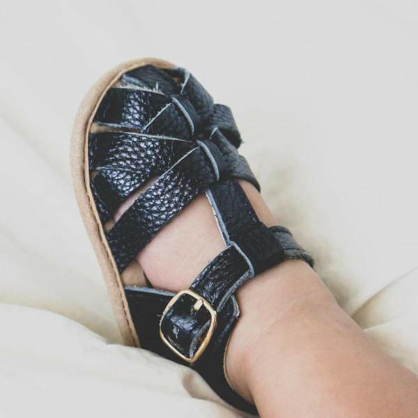 Black Closed Toe Sandal Shoes Little Love Bug Co.