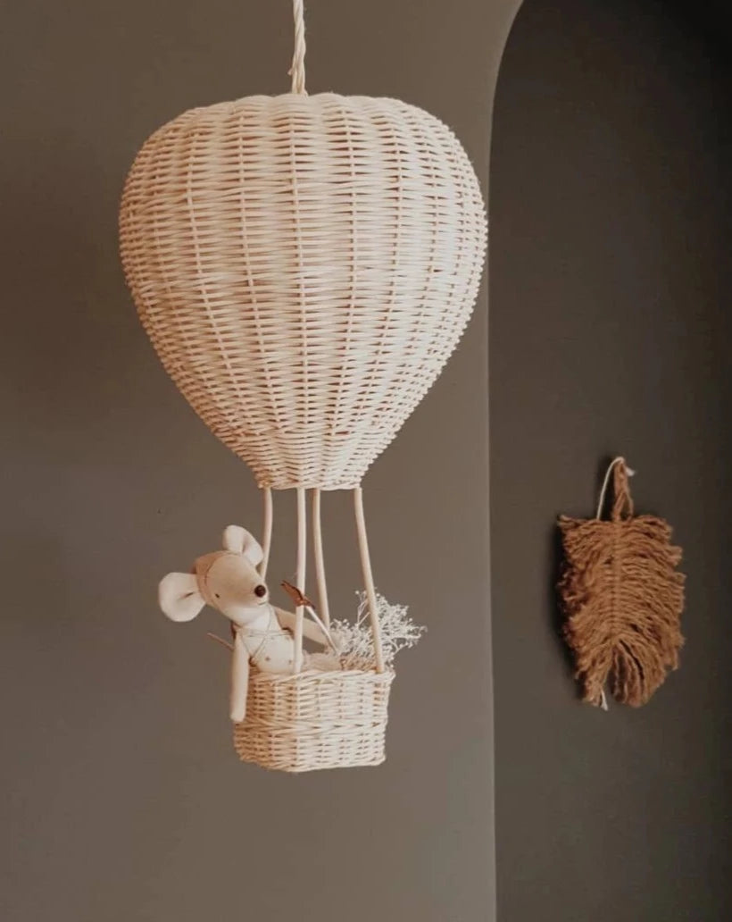 Hot Air Balloon Rattan Toys Coconeh