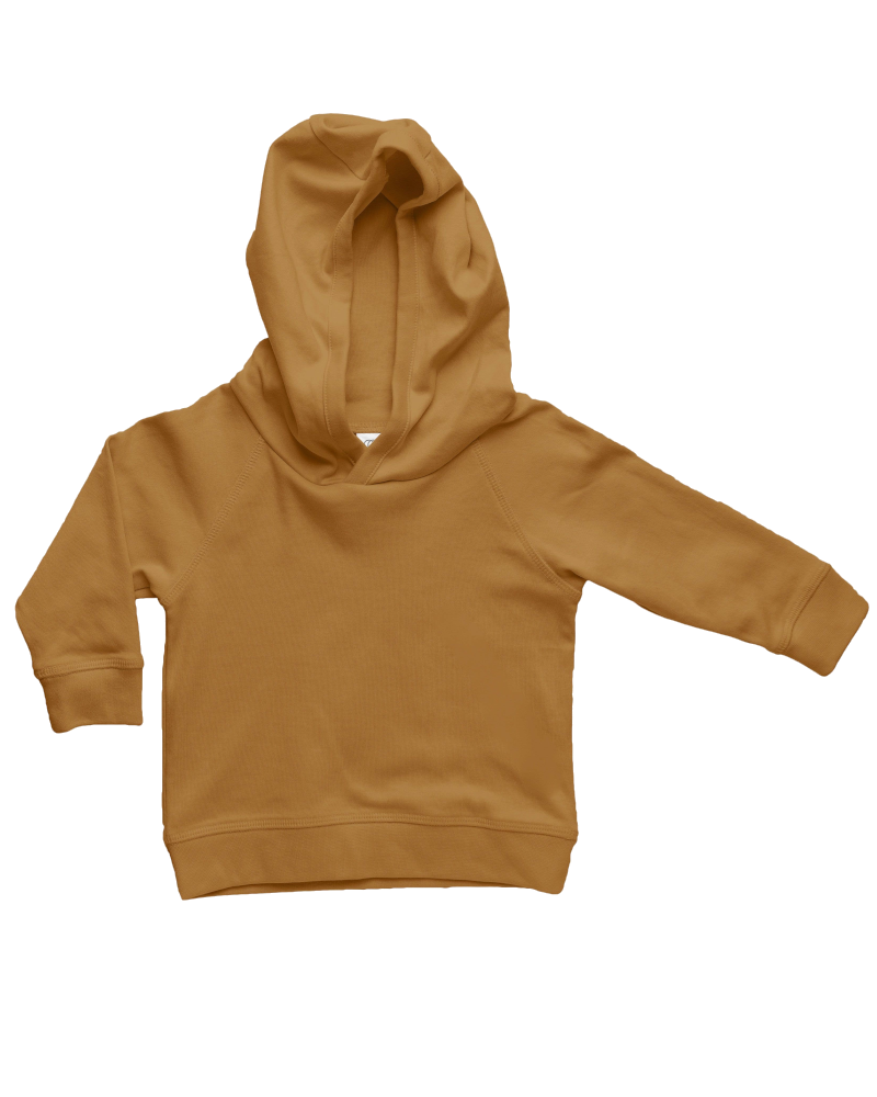 Madison Hooded Organic Cotton Pullover - Amber Baby Clothing Colored Organics