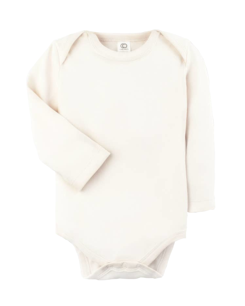 Long Sleeve Classic Bodysuit - Natural Baby Clothing Colored Organics