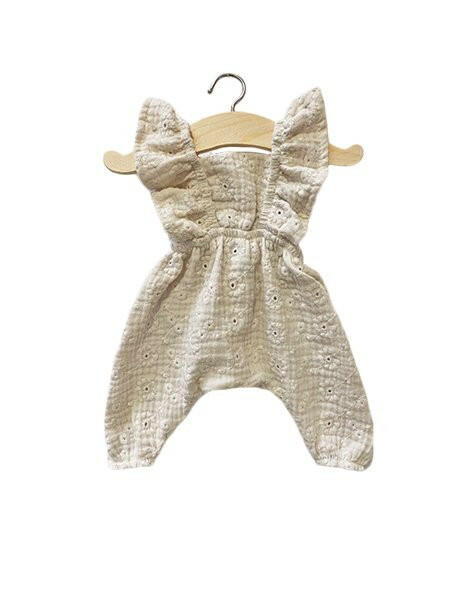 Minikane Doll Flutter Sleeve Maya Jumpsuit -Embroidered Doll Clothing Minikane