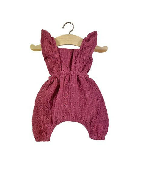 Combination "MAYA" embroidered Raspberry Doll Clothing Minikane