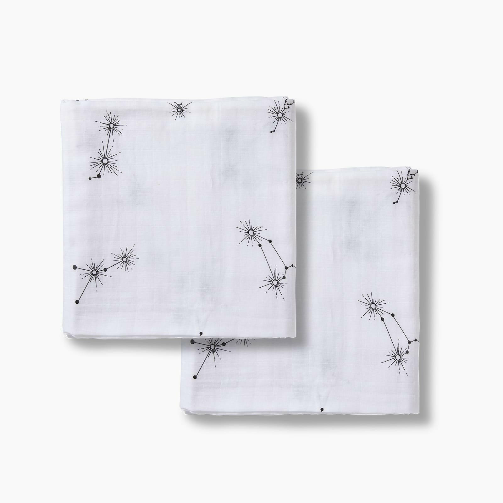 2-pack mix & match swaddle blanket SWADDLE BLANKET Moonjax® constellation constellation