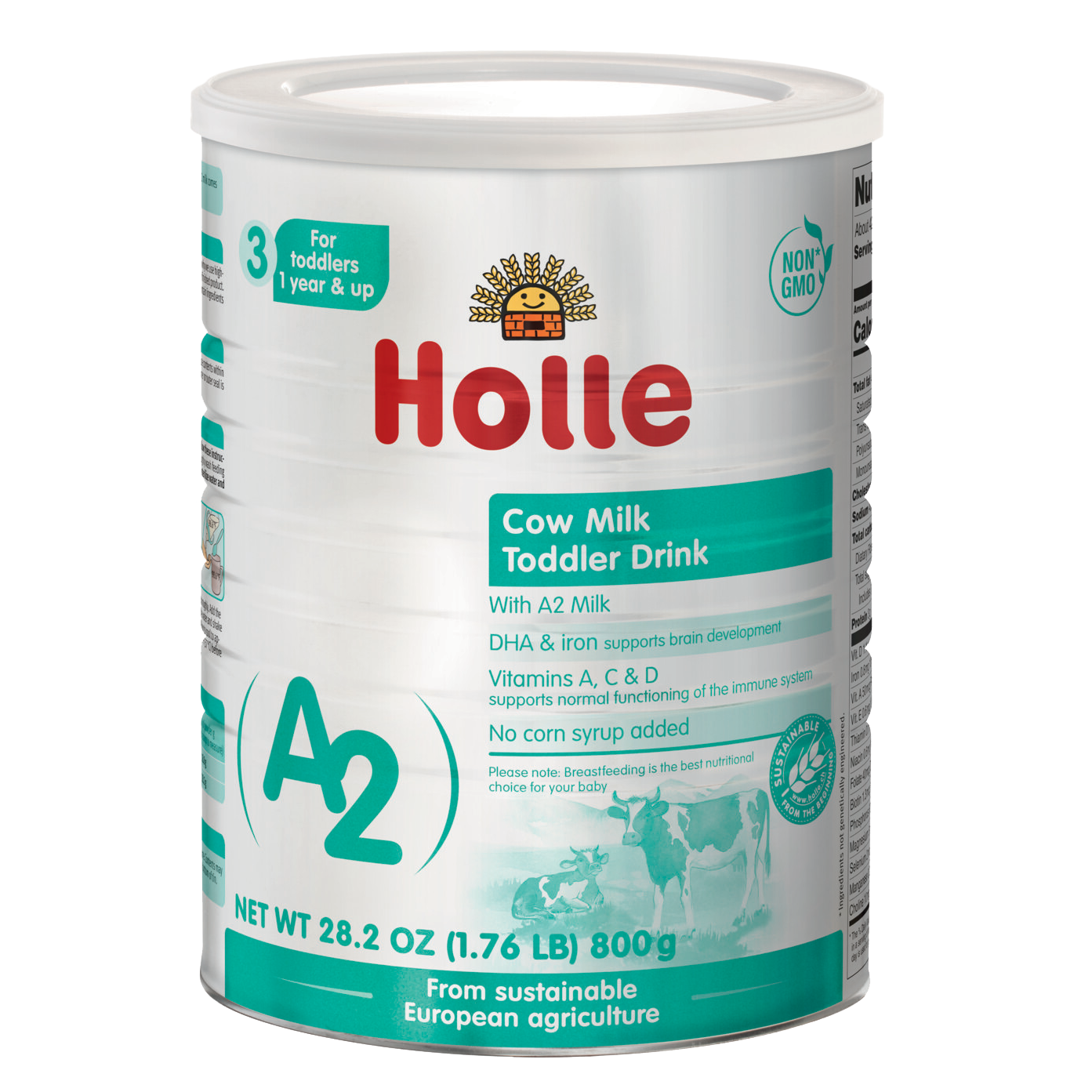 Holle Stage 3: (A2) Cow Milk Toddler Drink - Non GMO (28 Ounces) 1 Year+ Toddler Drink Powder Holle USA