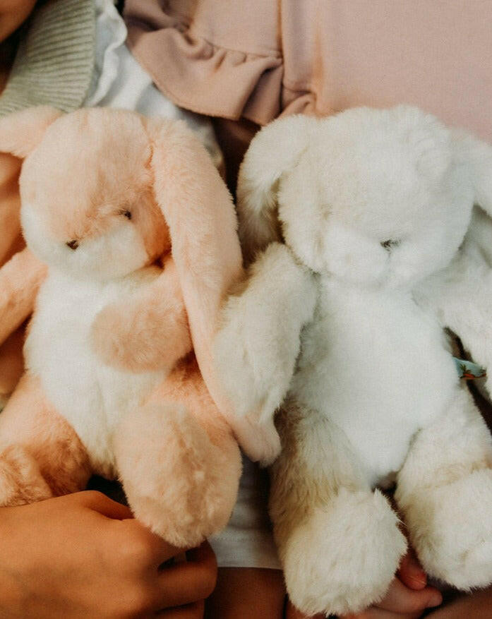 Wee Nibble Cream Stuffies Bunnies by the Bay
