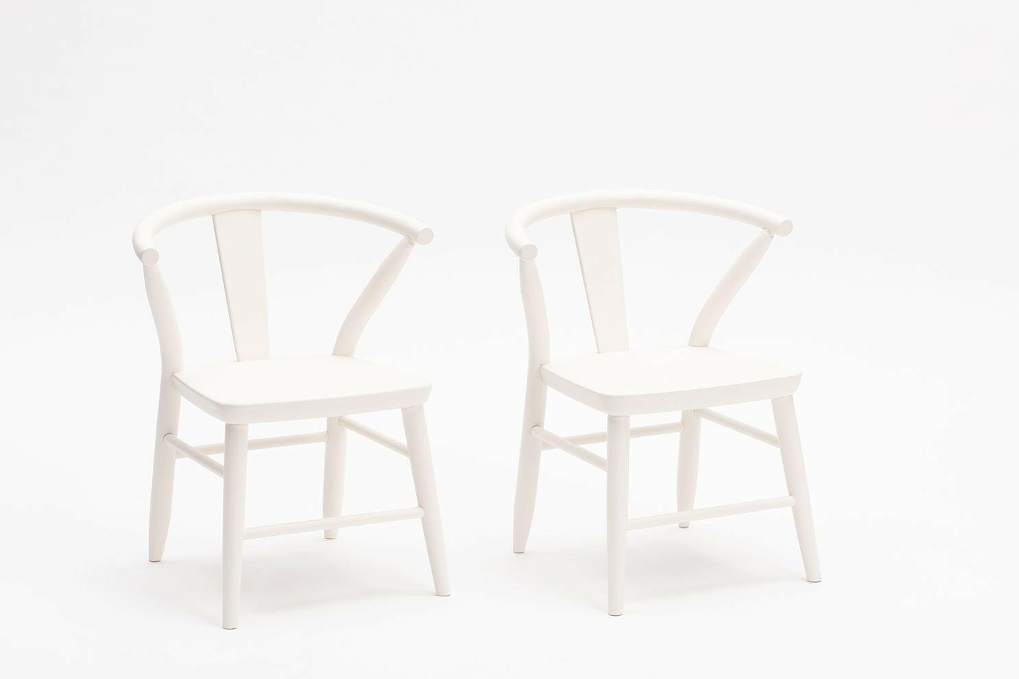 Crescent Chairs - Pair - White Kids Toys Milton & Goose White