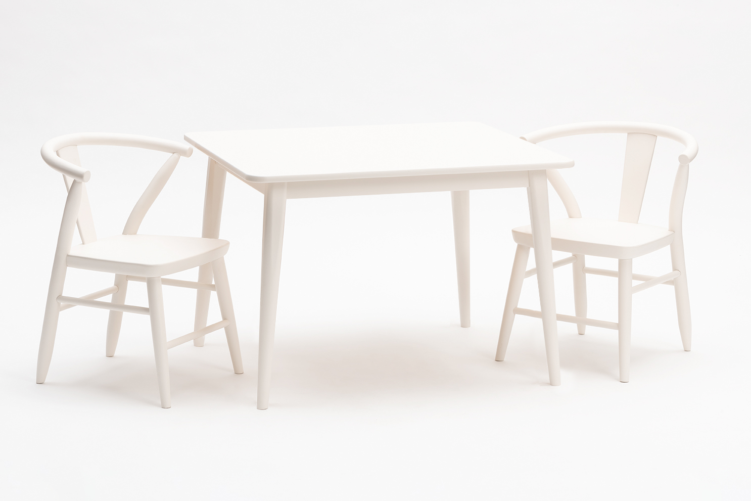 Crescent Chairs - Pair - White Kids Toys Milton & Goose