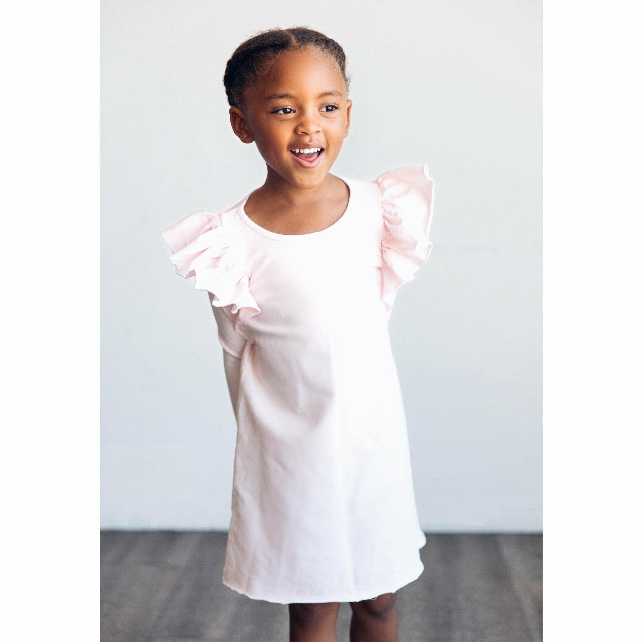 Organic Valentina Dress Long Sleeves Pink Dresses Be Mi Los Angeles