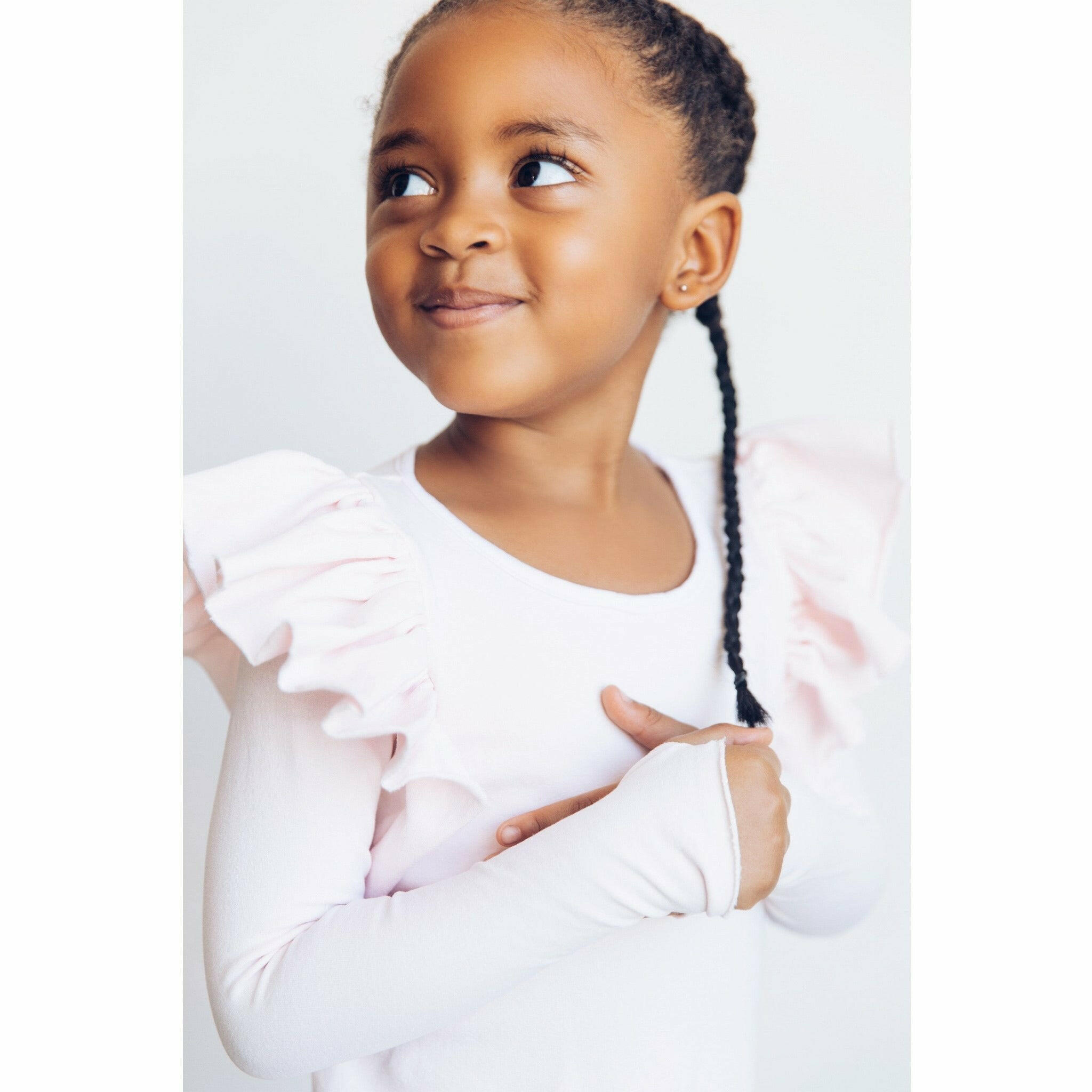 Organic Valentina Dress Long Sleeves Pink Dresses Be Mi Los Angeles