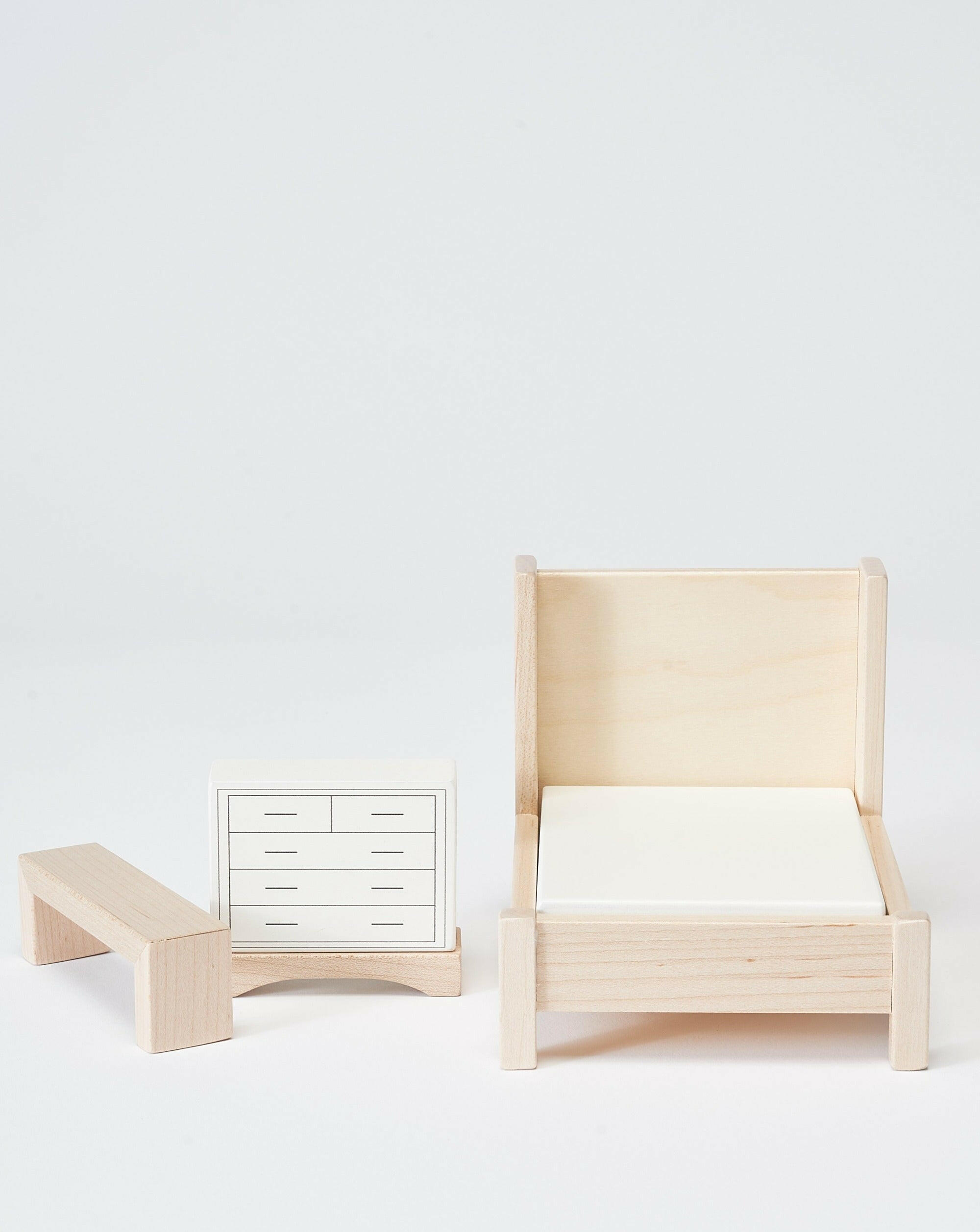 Bedroom Dollhouse Furniture Set Doll Accessories Milton & Goose