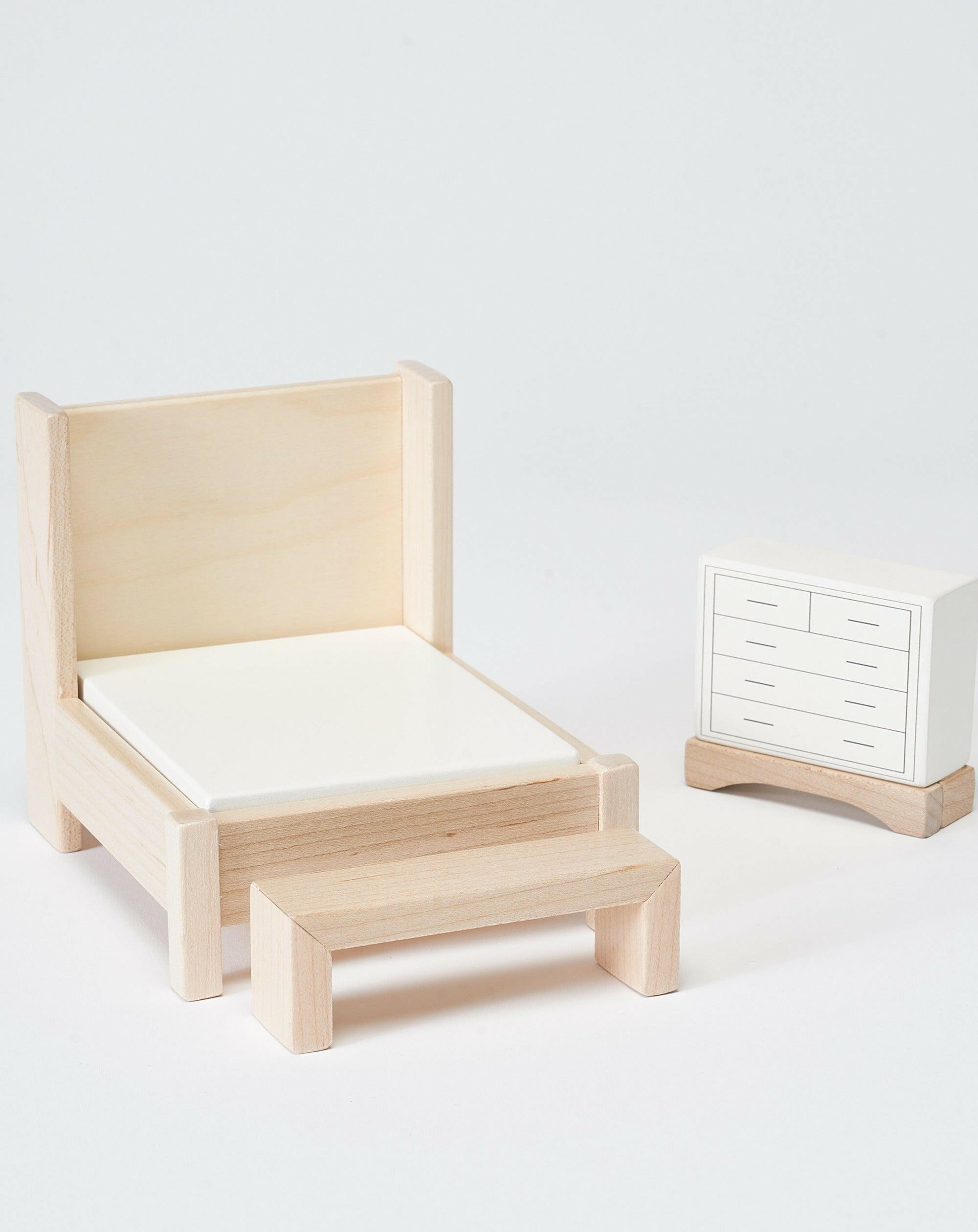 Bedroom Dollhouse Furniture Set Doll Accessories Milton & Goose