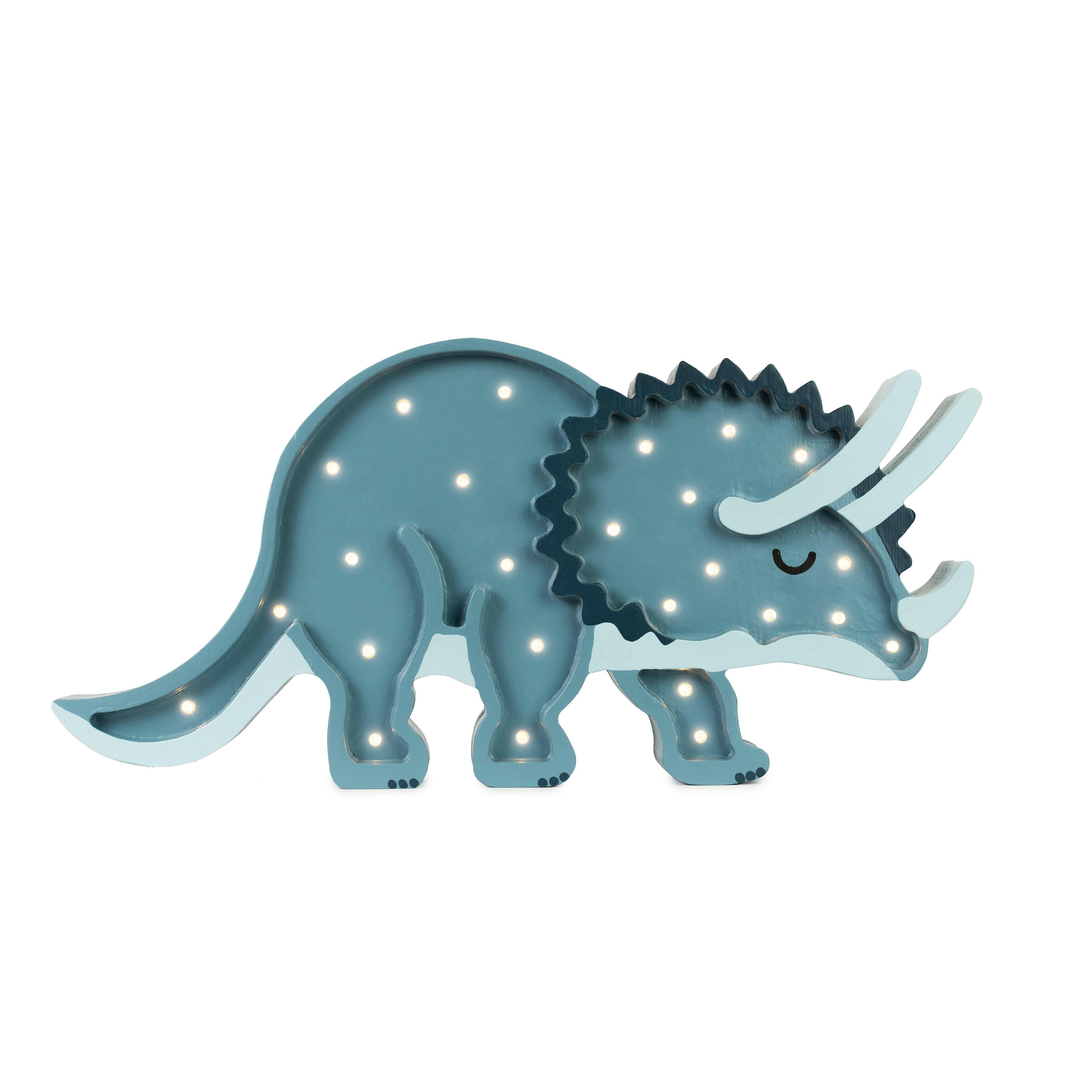 Little Lights Triceratops Dinosaur Lamp Little Lights US Jurassic Navy