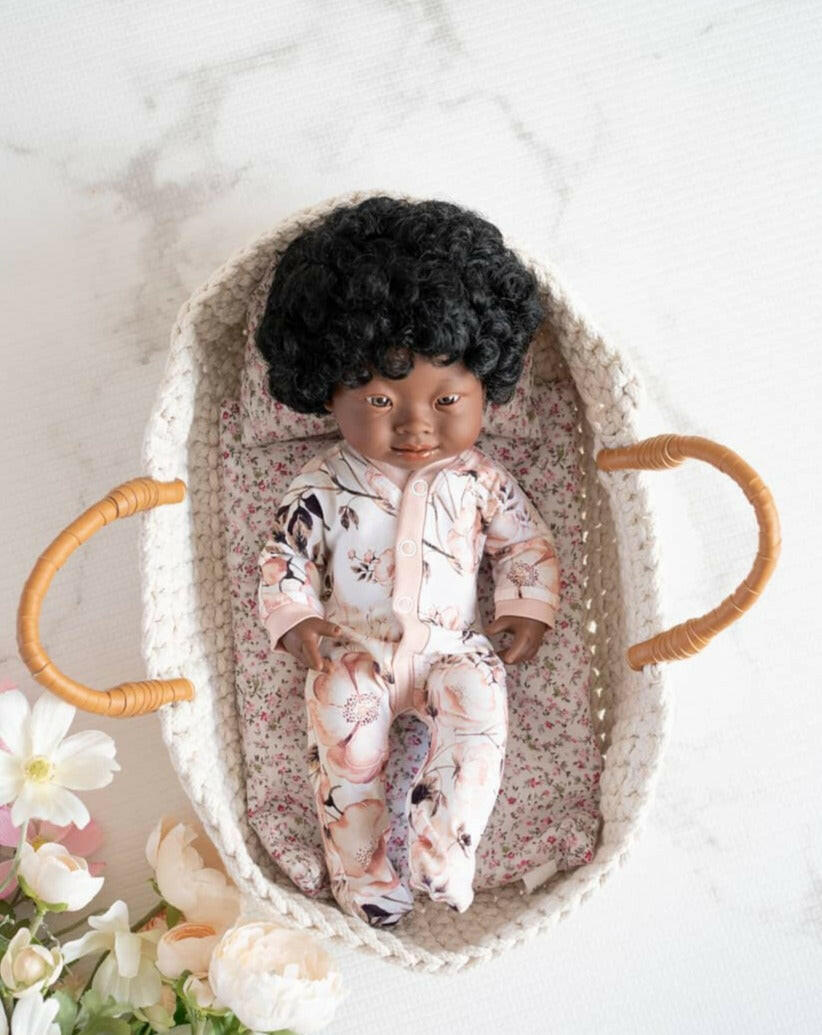 Baby Girl Doll with Down Syndrome - African Dolls Miniland