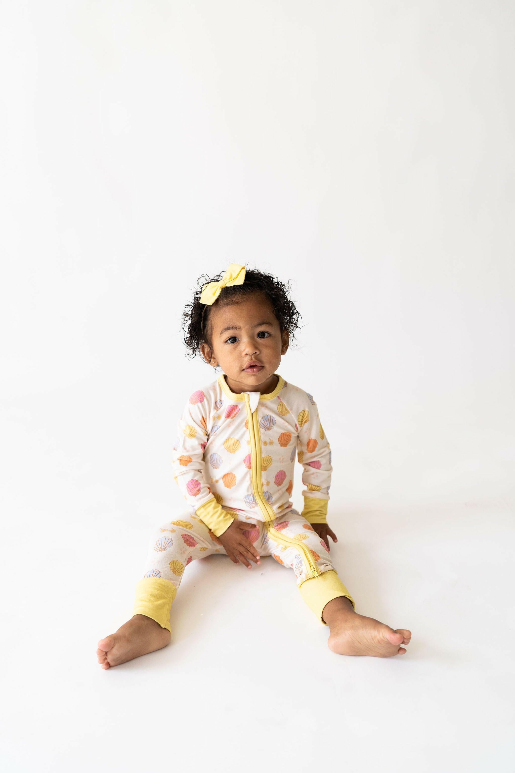 Seashell Zipper Romper In my Jammers